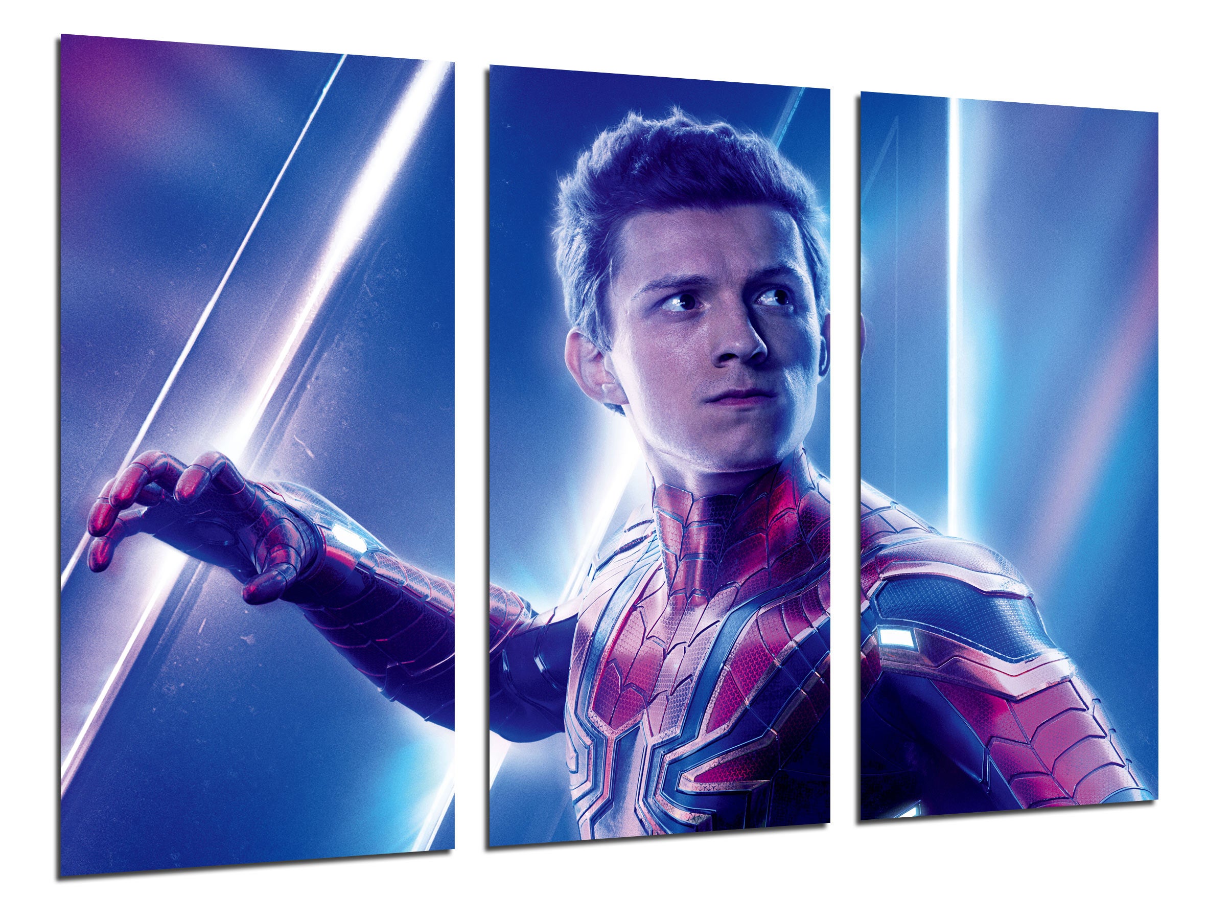 Set cuadros peliculas superheroes, spiderman, avengers infinity war, impresión digital sobre madera