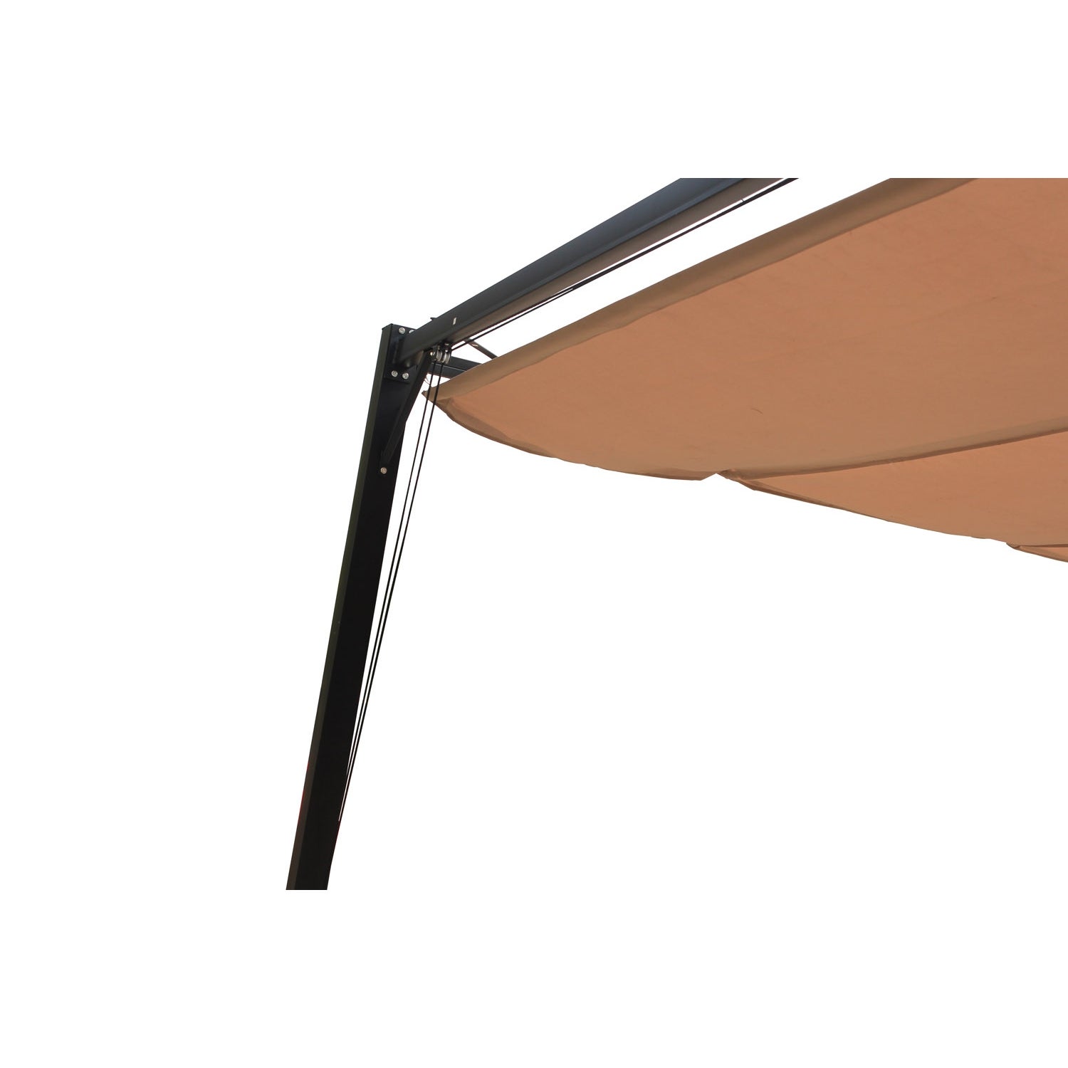 TUSA Gazebo autoportante tela poliestere grigio tortora 3 x 4 m, 12 m² - 5