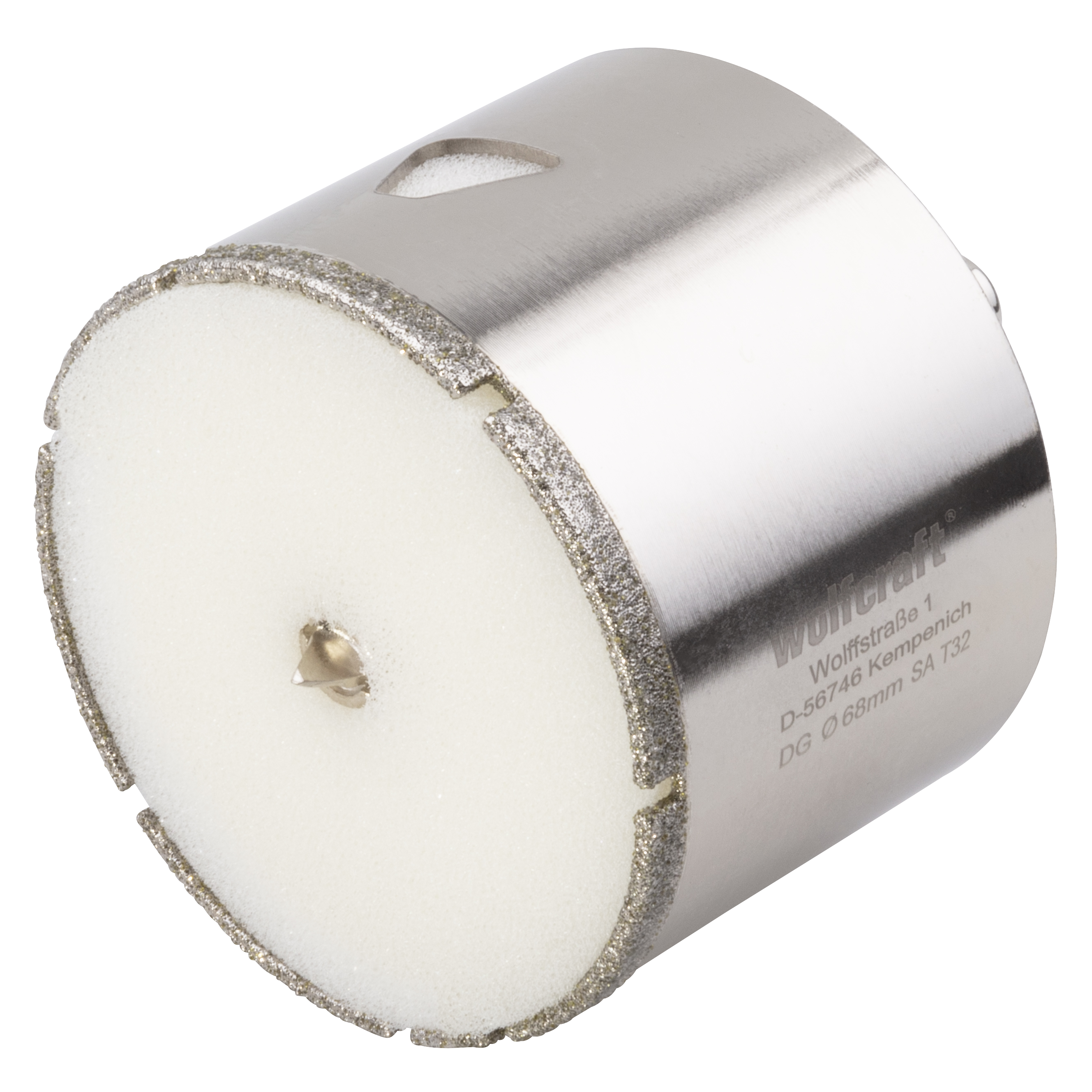 Wolfcraft Sega A Tazza Diamantata Per Piastrelle Ø 68 Mm – 8911000 – Foro Per Prese Elettriche