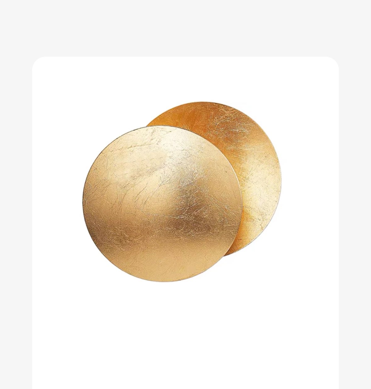 Kinkiet do łóżka, lampa do sypialni, lampa księżycowa, zaćmienie księżyca, oświetlenie schodów i korytarza, kolor mosiężny, ciepłe światło, 25 cm - 2