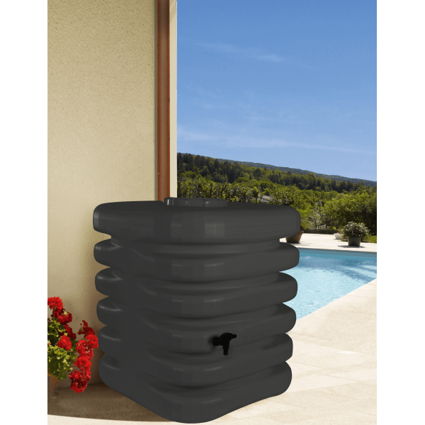 Collettore d'acqua da 1000 litri cubici - GRIGIO - 2