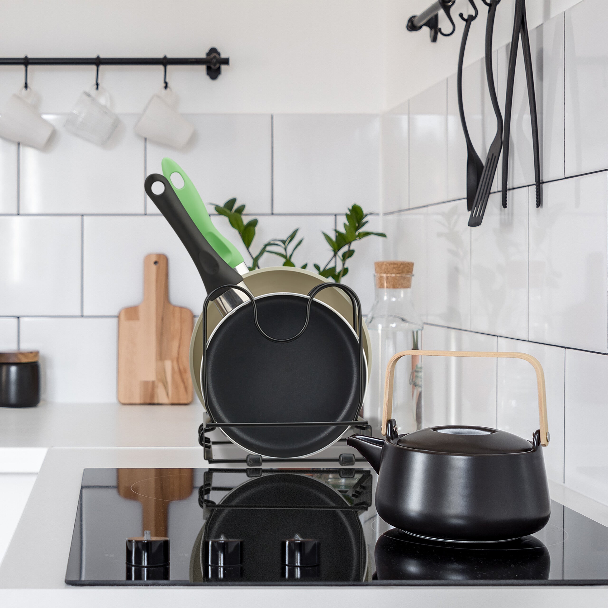 Supporto Allungabile Per Teglie E Taglieri Simplywire - Confezione Da 2, Nero, Regolabile - Foto 5