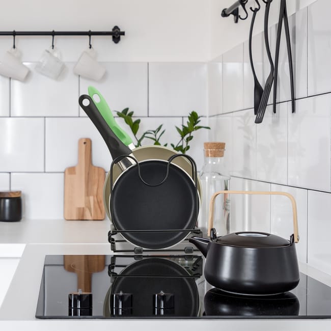 Supporto Allungabile Per Teglie E Taglieri Simplywire - Confezione Da 2, Nero, Regolabile - Foto 5