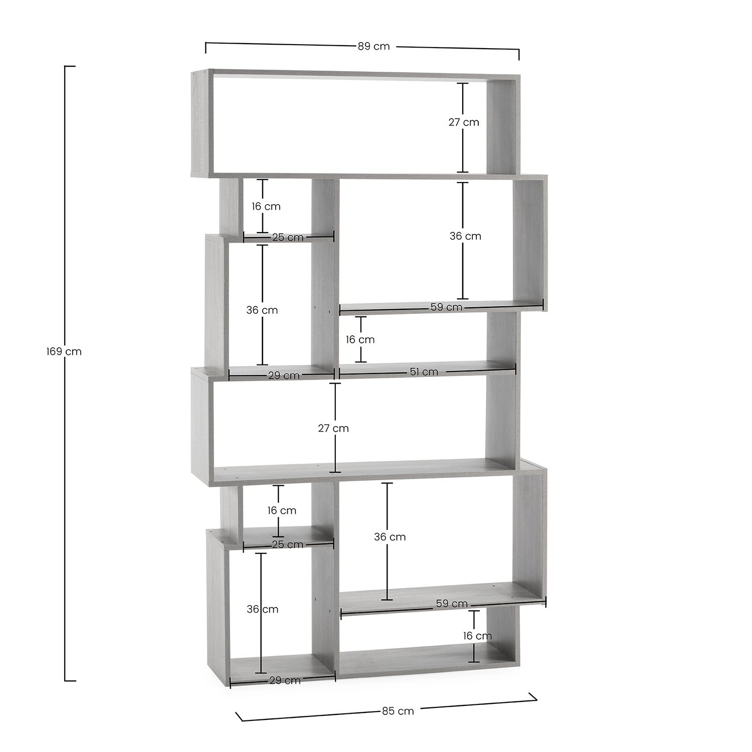 Estante Hawai 10 compartimentos cor branco - 5