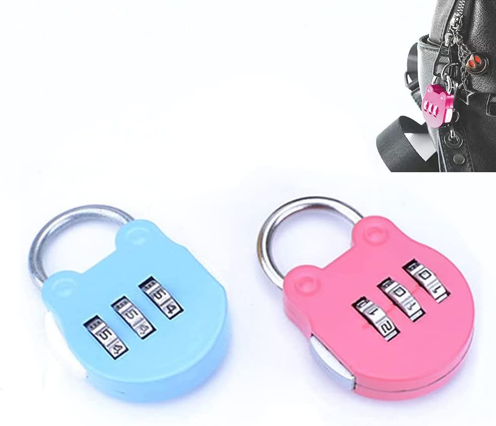 Cadenas à Code 3 Chiffres Métal - Petit Cadenas Pour Bagages, Casiers, Salle De Sport, Voyages - Shurzzesj
