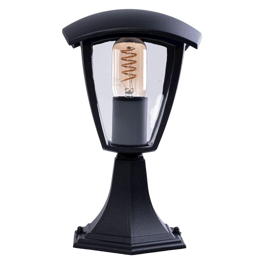 Lampa ogrodowa stojąca Fox czarna 1xE27x60W IP44 wym: 29 x 17 x 17 cm aluminium Eko-Light