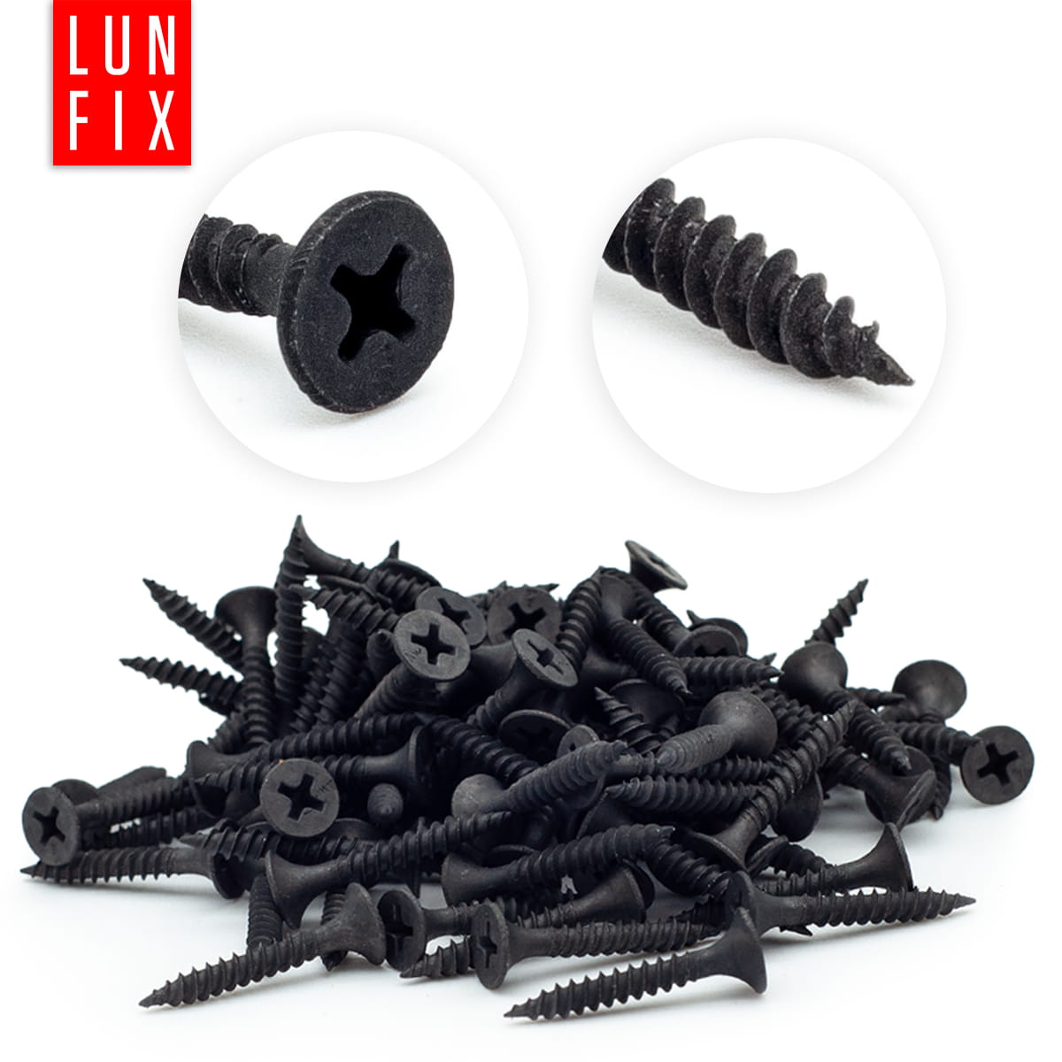Wkręty do kartongipsu do metalu 3,5x3,5mm 1000szt. - 3