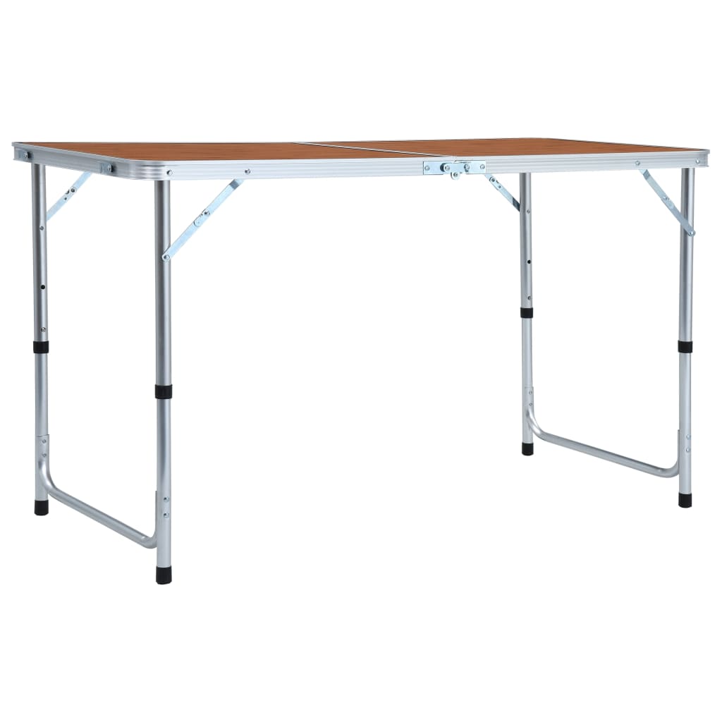 Mesa de camping plegable de aluminio 120x60 cm vidaxl