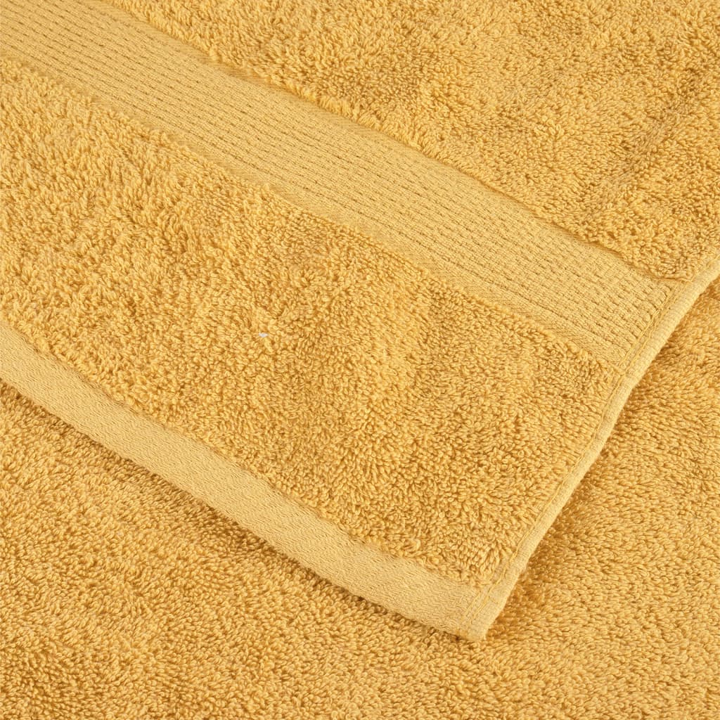 Asciugamani da Doccia SOLUND 4 pz Oro 70x140 cm 600gsm vidaXL - 5
