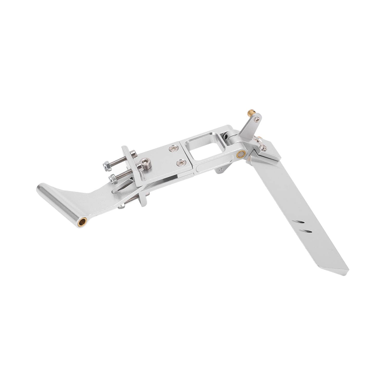 Jacksing Ensemble de gouvernail de Bateau RC, Arbre Flexible résistant à l'usure gouvernail de Bateau RC 110 mm avec Support pour Bateau RC