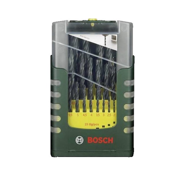 Bosch Accessories 2607017153 Promoline HSS Jeu de forets pour le métal 25 pièces 1 mm, 1.5 mm, 2 mm, 2.5 mm, 3 mm, 3.5