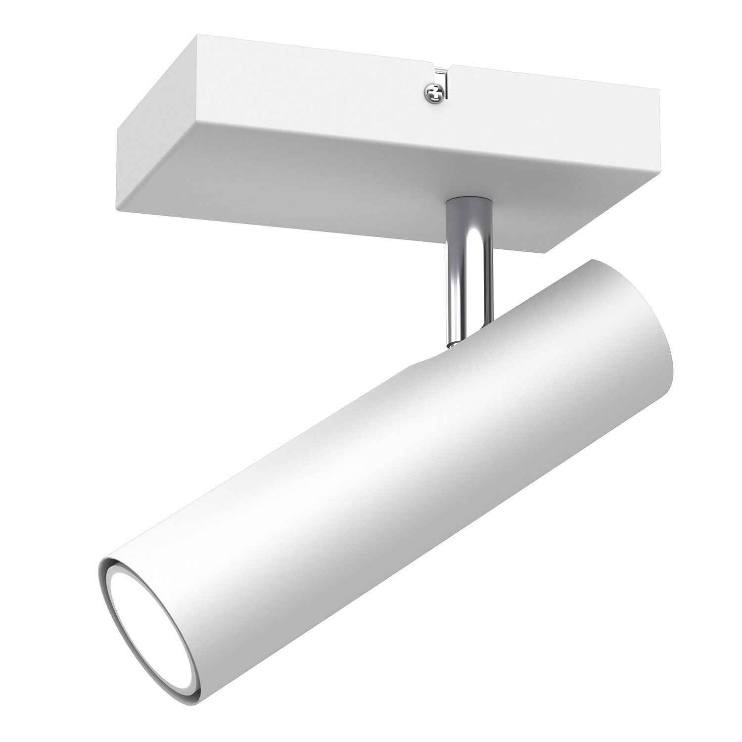 Lampa sufitowa wisząca Axion biały mat-chromowana 1xGU10x8W wym: 16 x 10 x 24 cm metal Luminex