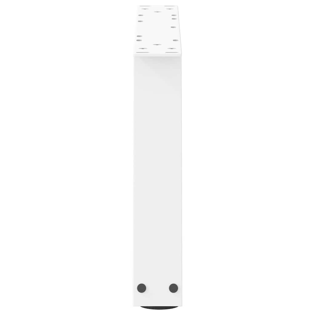 Pernas para mesa de jantar formato V 2 peças brancas 70x(30-31,3) cm - COMFORTXL - 6