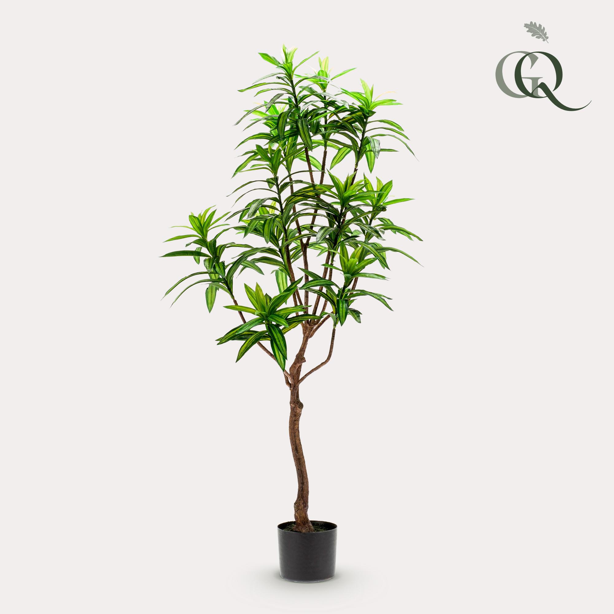 Sztuczny Dracaena 130 cm – Drakenboom dekoracyjny zielony do wnętrz