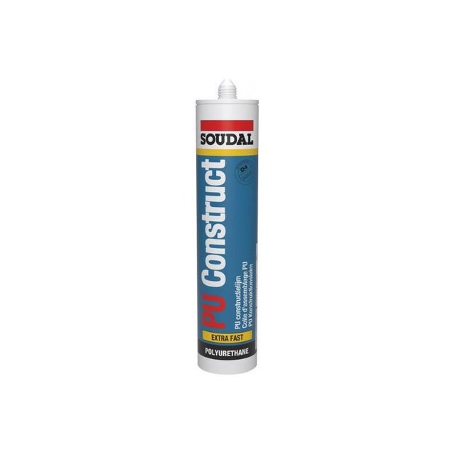 PU Construct Extra Fast - Colle de construction à base de PU - Soudal - 310 ml
