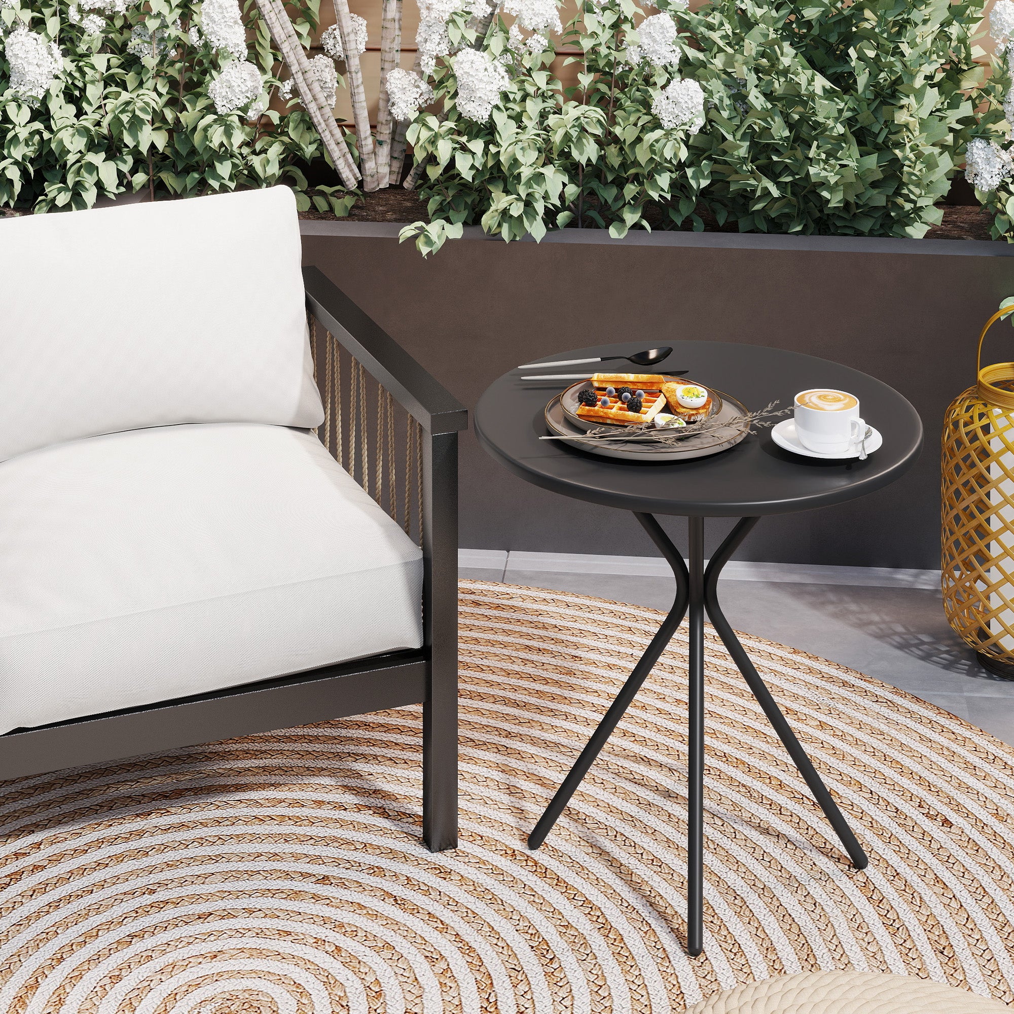 Table de jardin Acier Outsunny - 9