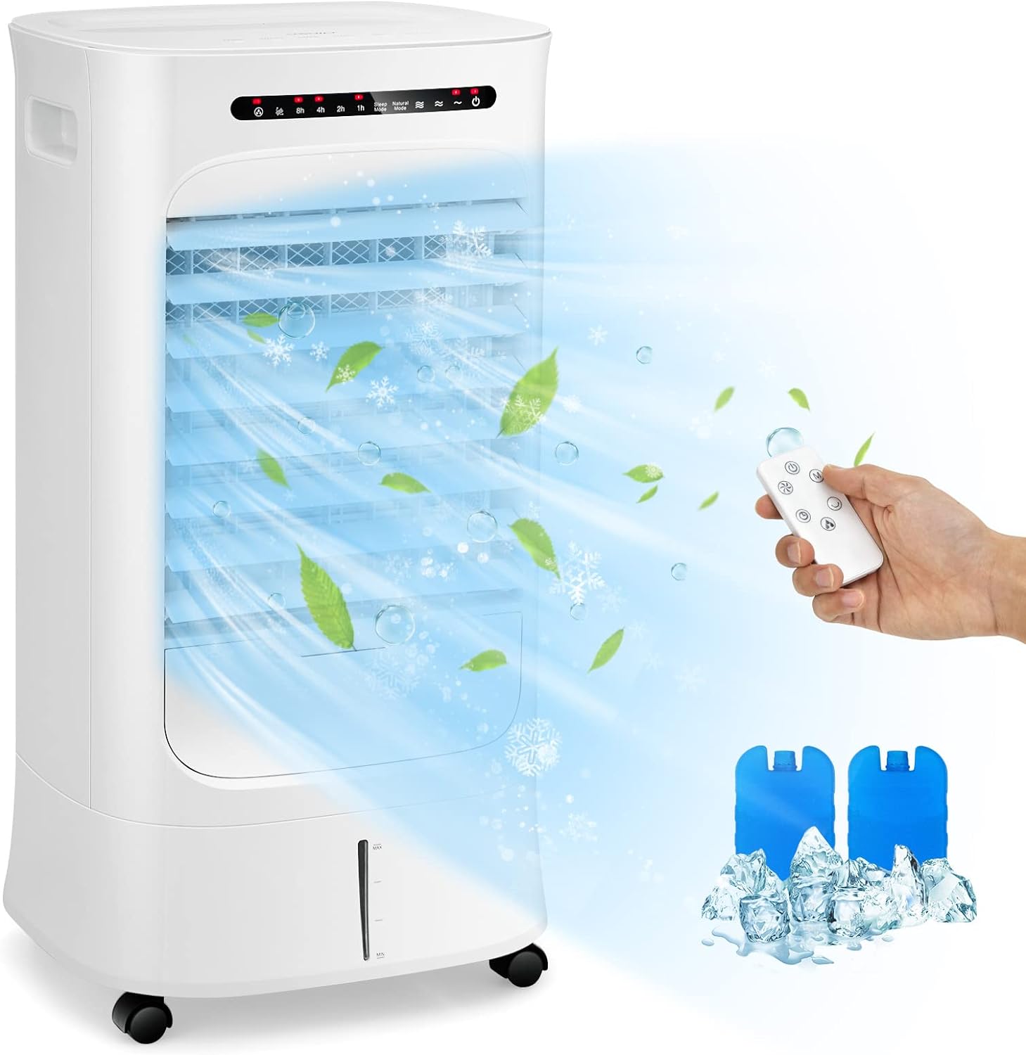 Climatisateur / Rafraîchisseur D'air Portable Purline 6W Avec Télécommande - Noir