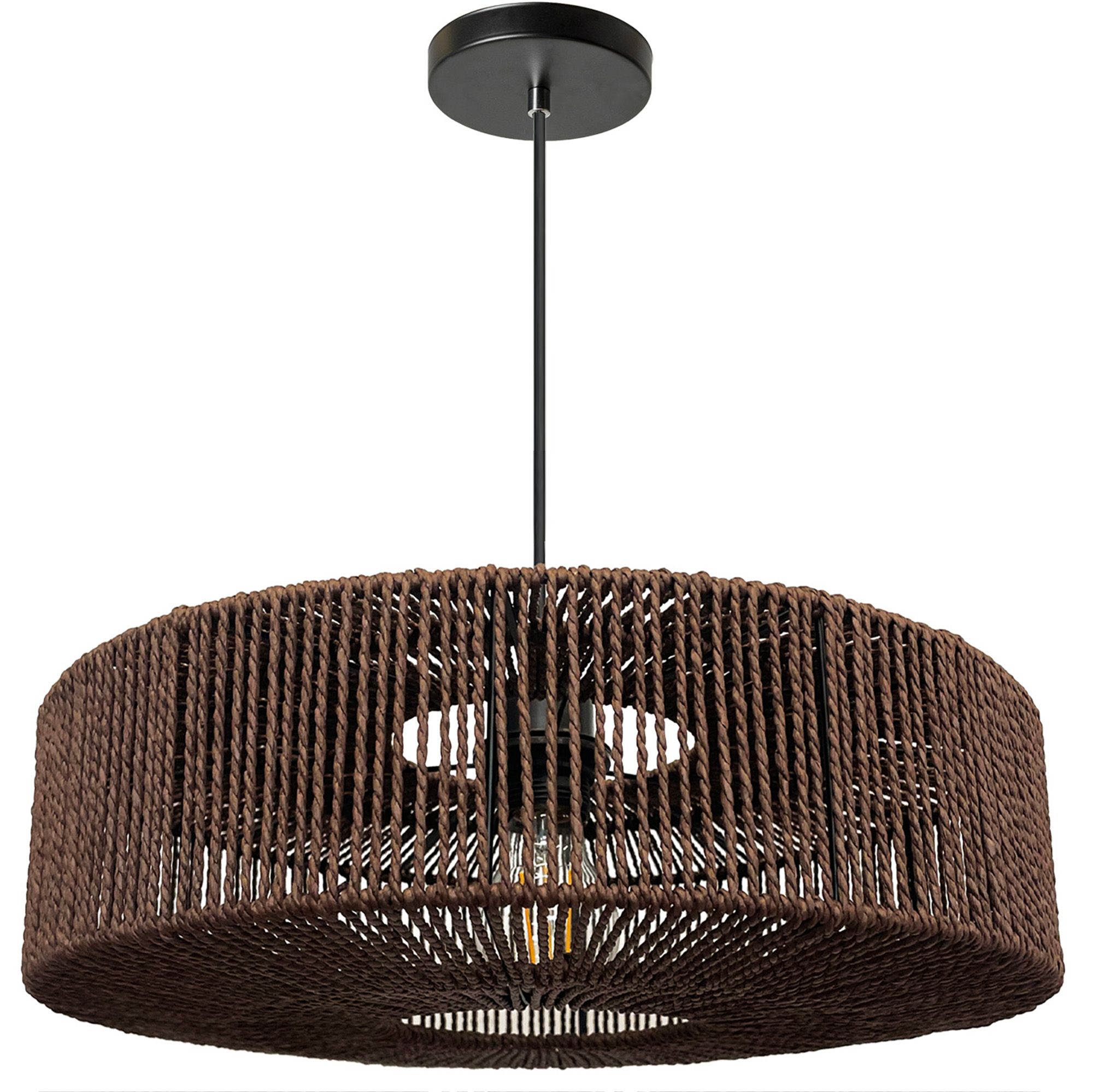 Lampa Sufitowa Wisząca Toolight App1295-1Cp Boho Brązowy