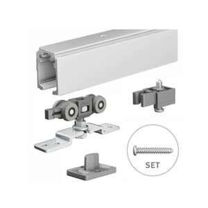 VEVOR Kit Ferramenta Per Porta Scorrevole Bypass, 1524 Mm Resistente In Lega Di Alluminio Per Sistema A 2 Porte Adatto Per Spessori Porta Da 35 Mm A - 7