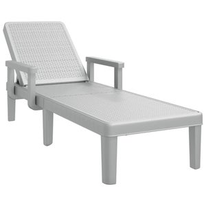 Chaise Longue De Plage Pliable Ansobea - 2 Pièces, 5 Positions Réglables, Sac De Transport Inclus, Gris