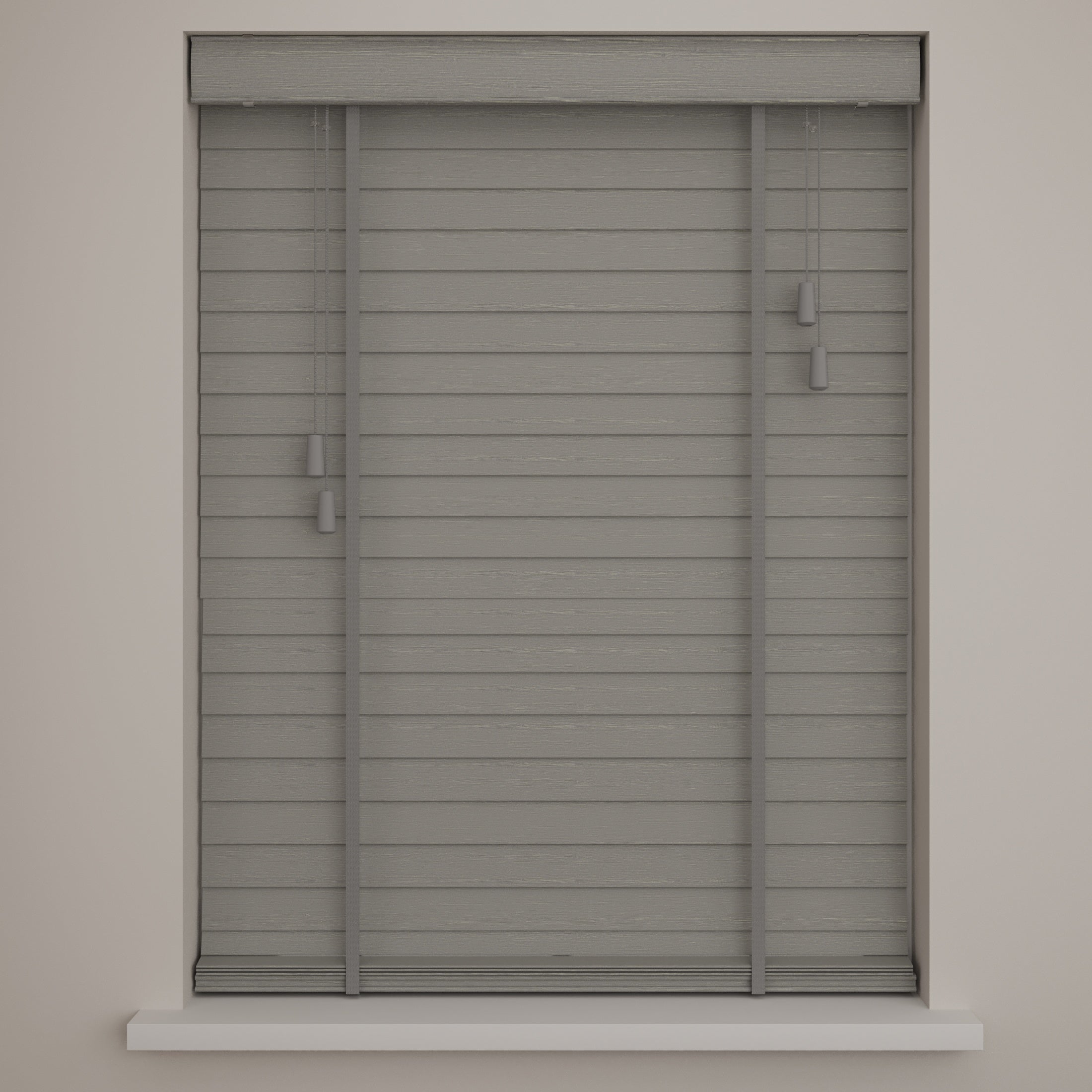 DTCH® Store vénitien en bois de bambou - Easy - 50 mm - Gris clair - 210 x 175 cm - 2