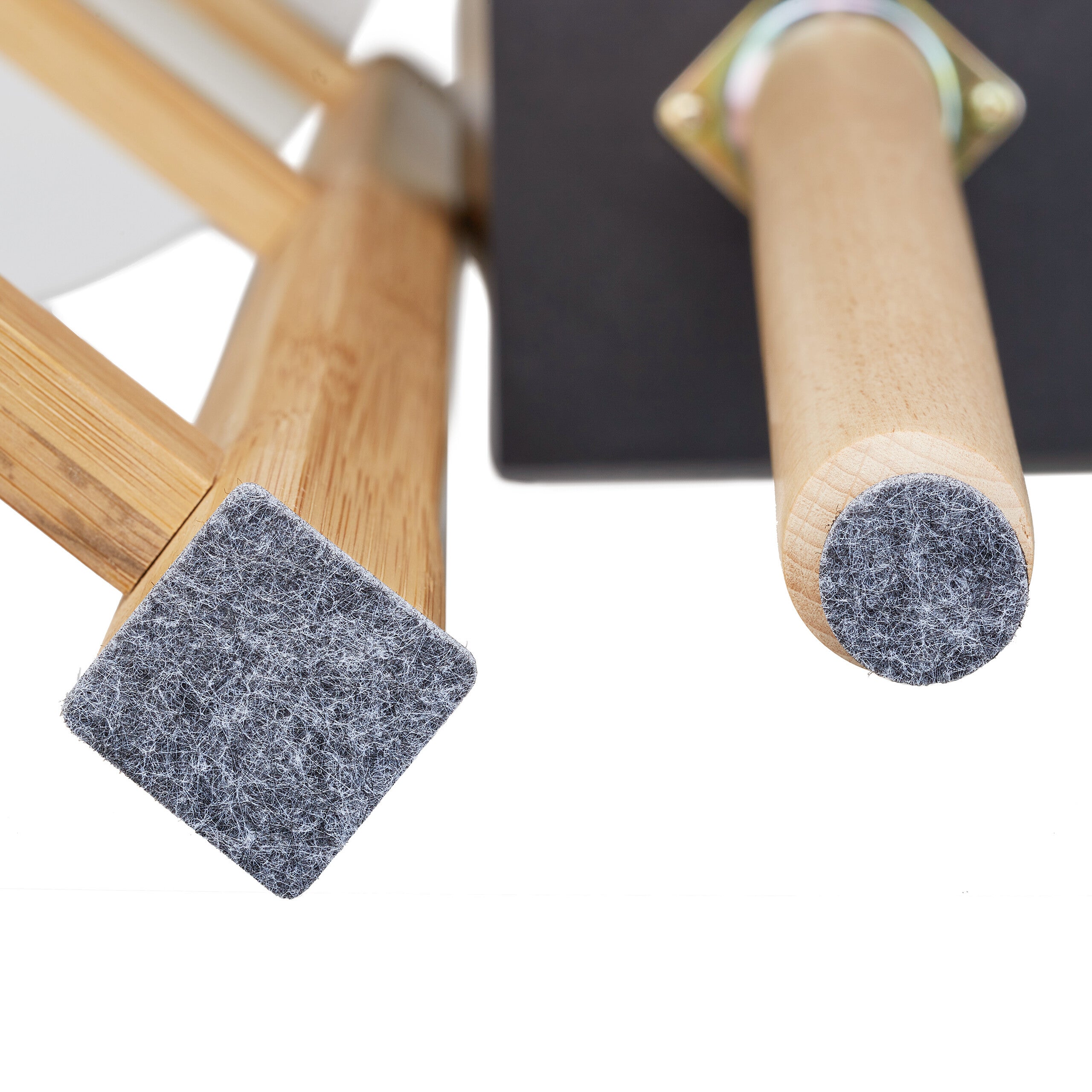 Patins autoadhésifs, lot 180, amortisseurs ronds & carrés, protection des rayures, en feutre, meubles, gris, Relaxdays - 6