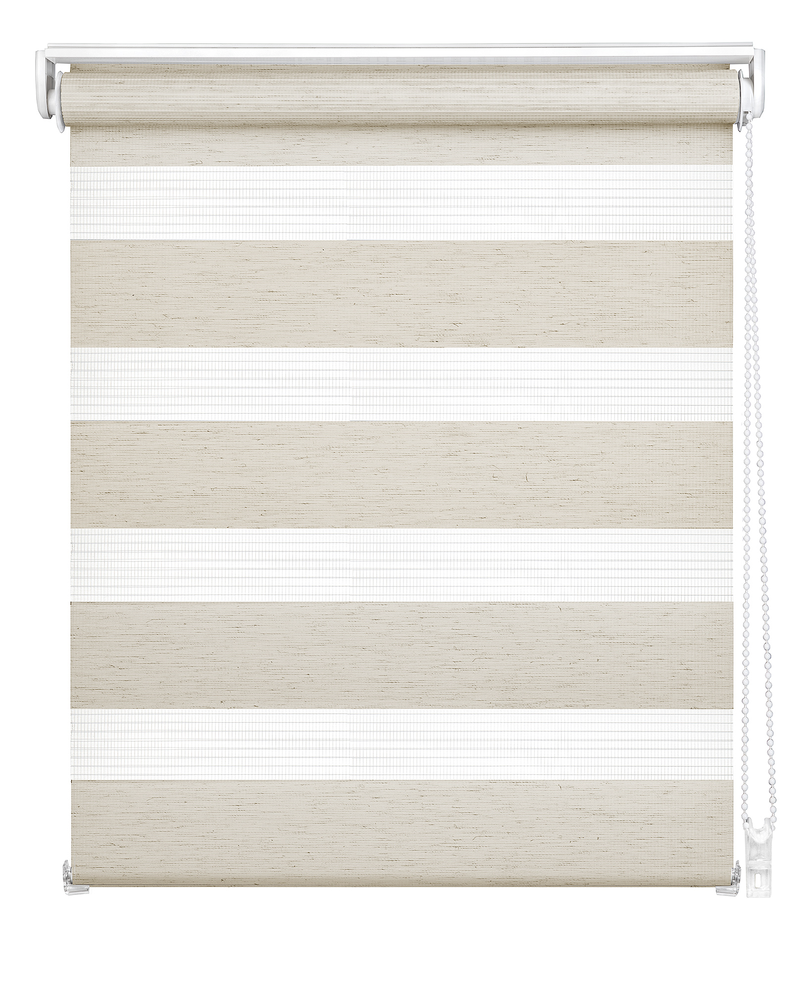 Easydeco - estor enrollable noche y día mini con opción easyfix sin necesidad taladro lino 52 x 190 cm