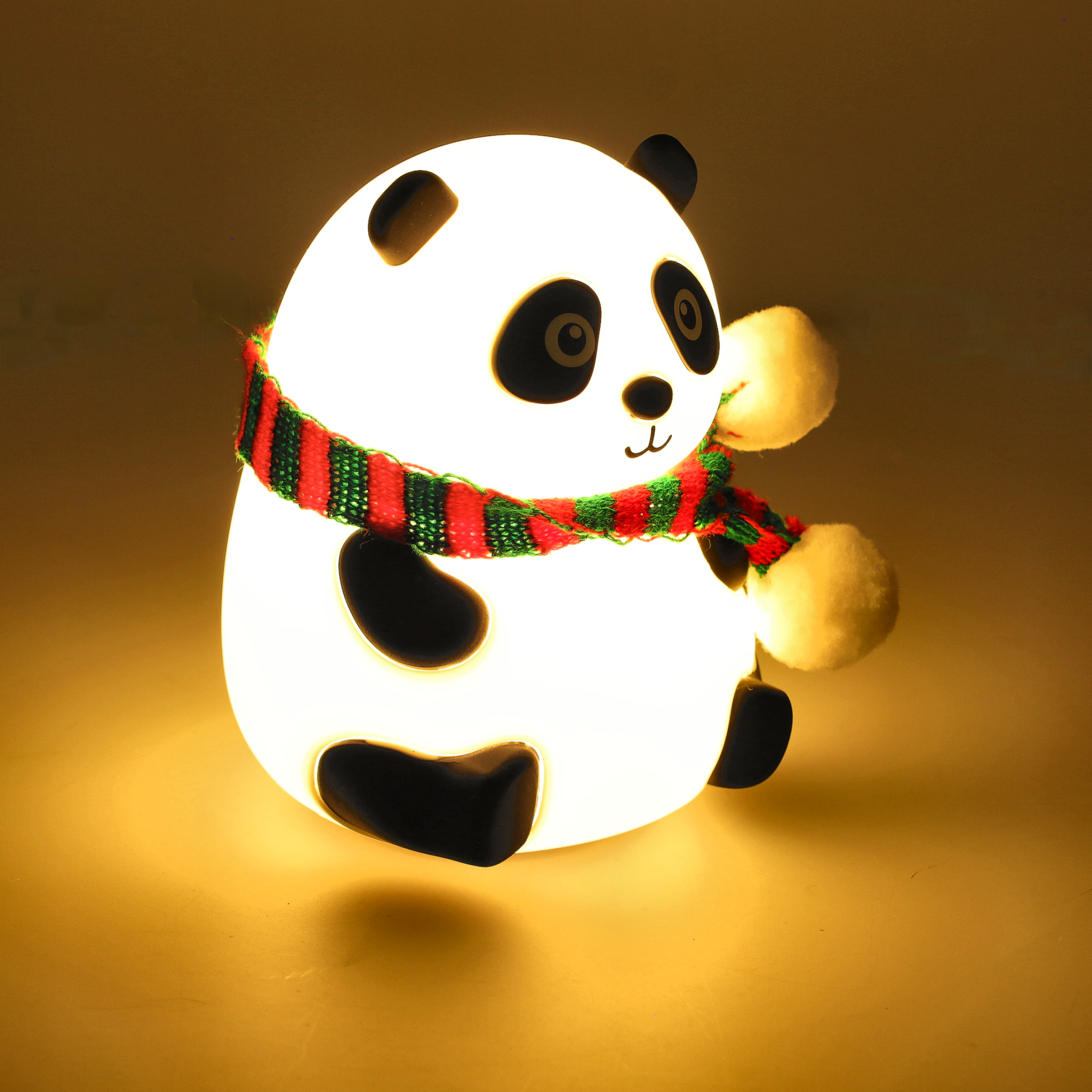 Jandei Luz Noturna LED RGB Panda Bear, Carregamento USB. Luminária em silicone macio com sensor de toque. - 2