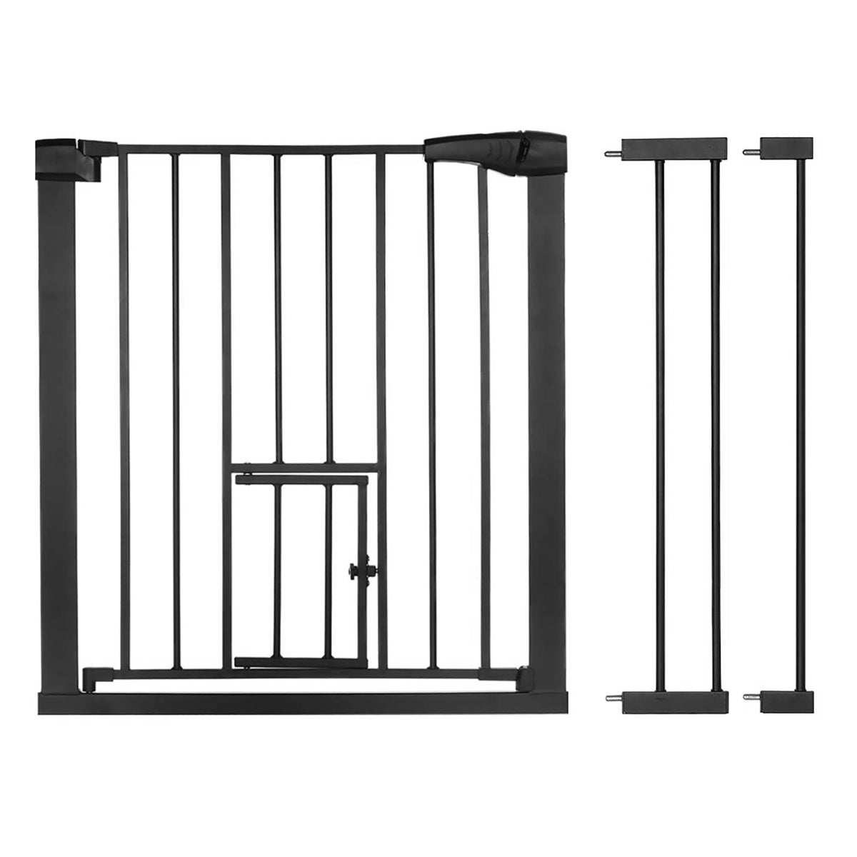 Barrière Rétractable Pour Bébé, Barrière Pour Animaux Domestiques Avec Porte Pour Chat – 83,8 Cm De Haut, S'étend Jusqu'à 139,7 Cm De Large – Barrière En Maille Avec Porte Pour Chats/petits Chiens