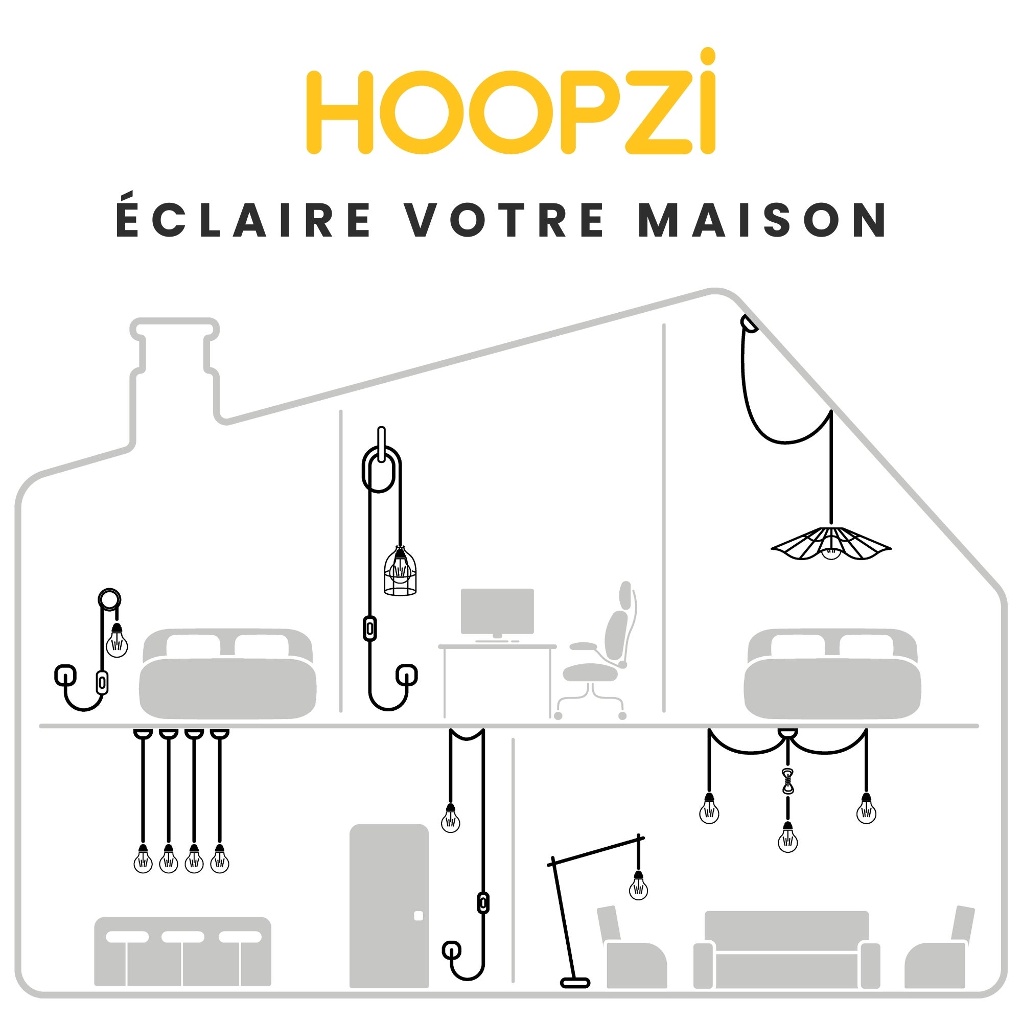 Suspension Corde HOOPZI HANG 3 - Cuivre - 9