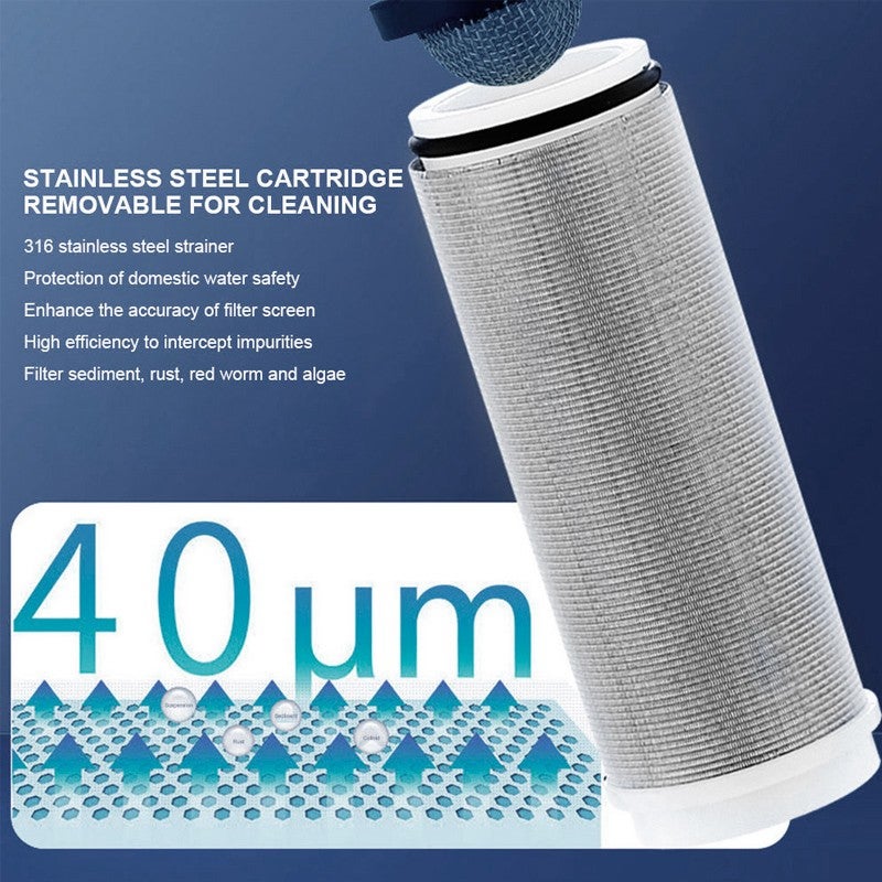 Pequeno filtro de água em aço inoxidável, anticalcário, para aquecedores de água elétricos. - 6