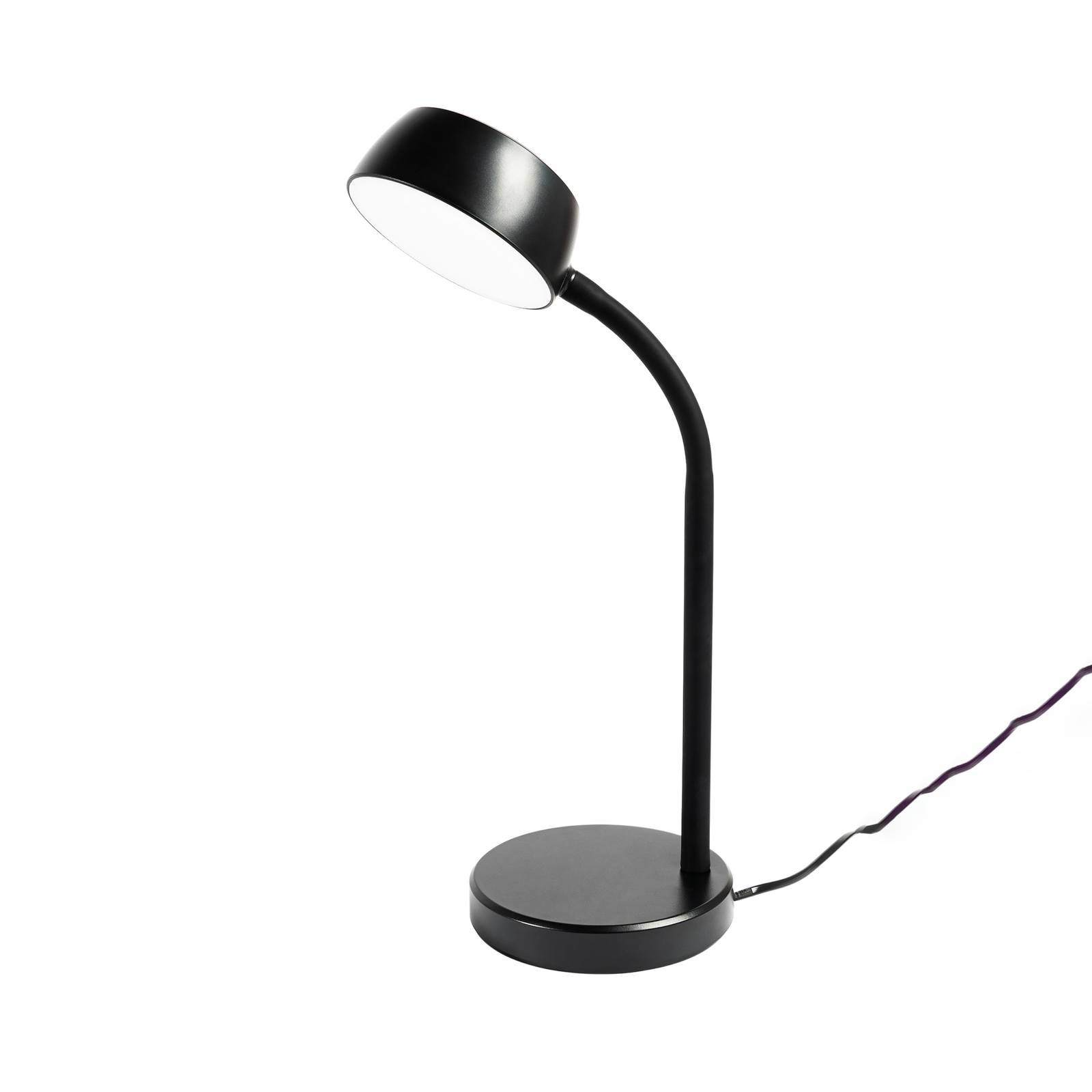 Lindby Tijan lampe de table LED, noir, bras flexible, Lampe de Chevet ...