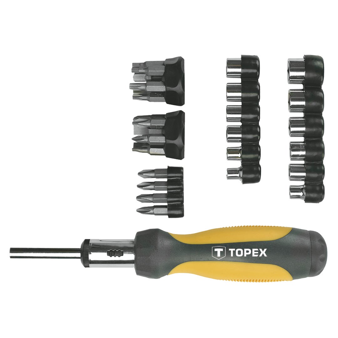 surubelnita-Varfuri si tubulare cu maner, 29 buc -set 39D356