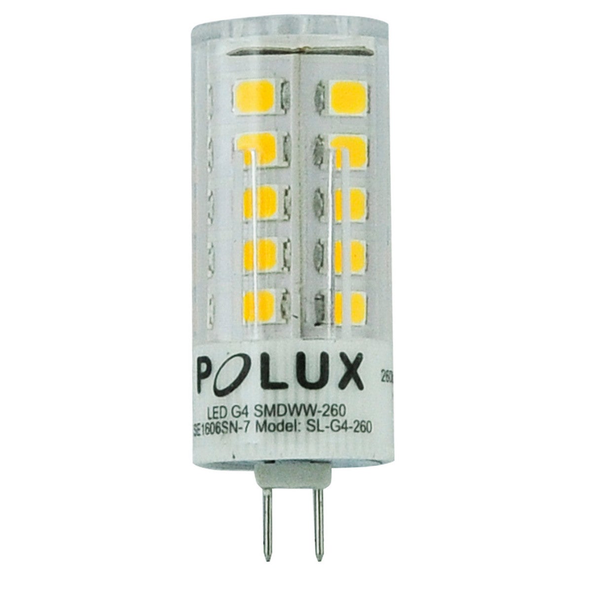 Żarówka LED SMD G4 3.0000 tuba mleczna Ciepła biel 3000K 260lm Polux