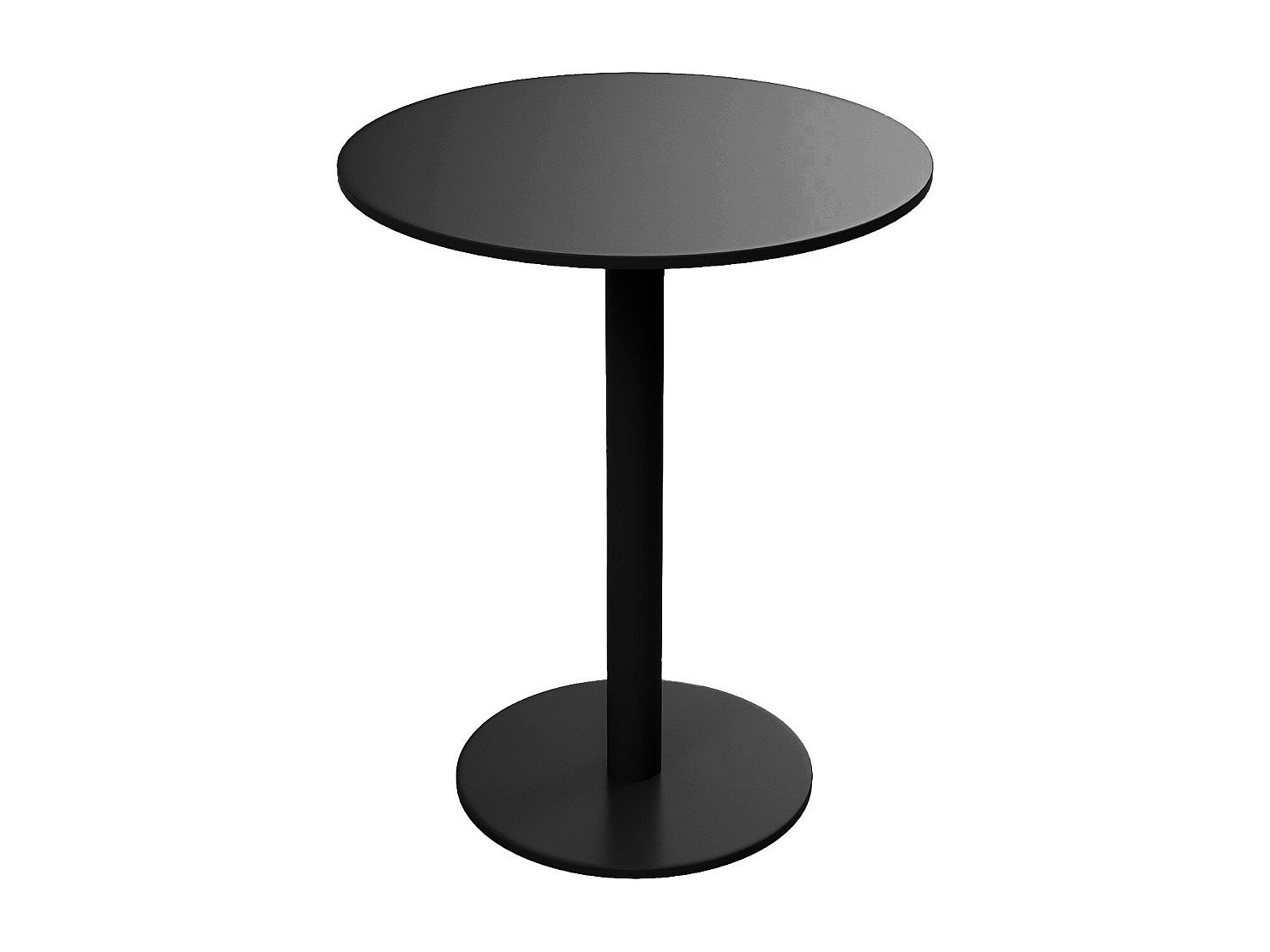 Okrągły stół ogrodowy śr. 60 cm metalowy - Czarny - NILY od MYLIA