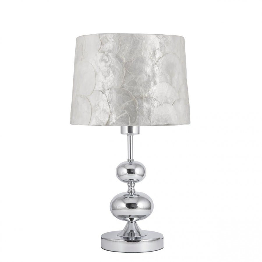 Lindby lampe à poser Aralena, blanc, métal, hauteur 26,5 cm Lindby lampe à poser Aralena, blanc, métal, hauteur 26,5 cm