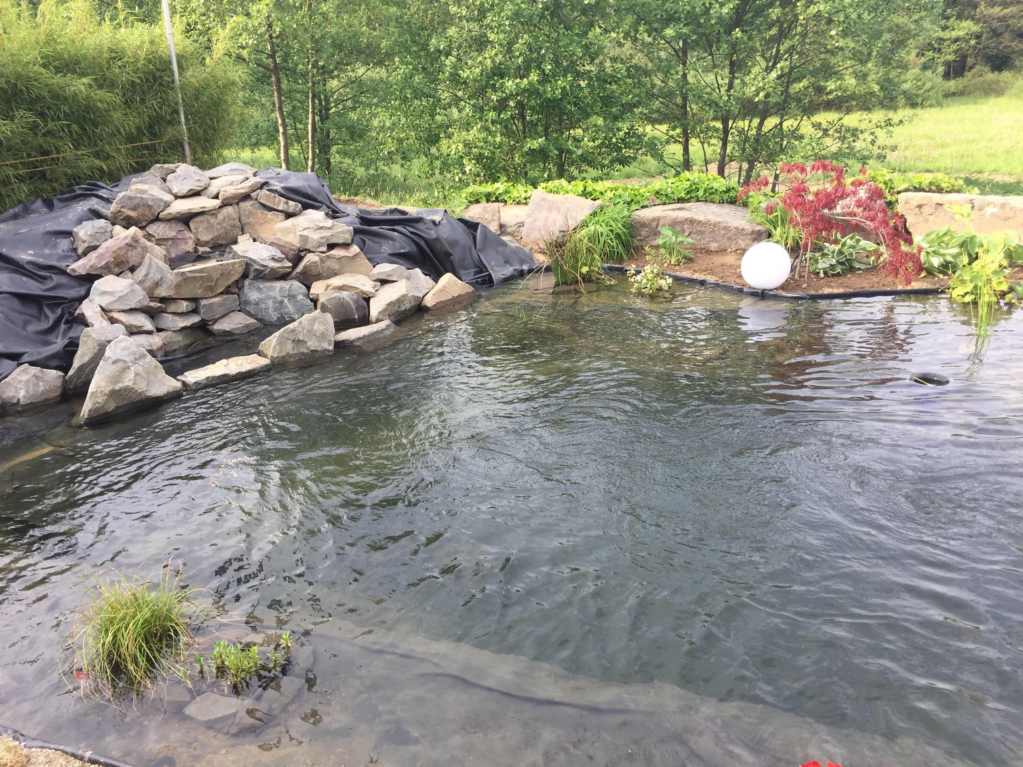 Liner de bassin en PVC 4 m x 4 m 0,5 mm noir, bâche pour le bassin de jardin - 6