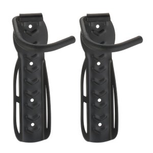 Lot De 2 Crochets Pour Suspension De Garage Double Crochets De Rangement De Garage Crochet De Vlo Mural Pour Organiser Outils Escaliers Vlos Noir 11 X 75 X 5cmquip De Vis 65090813