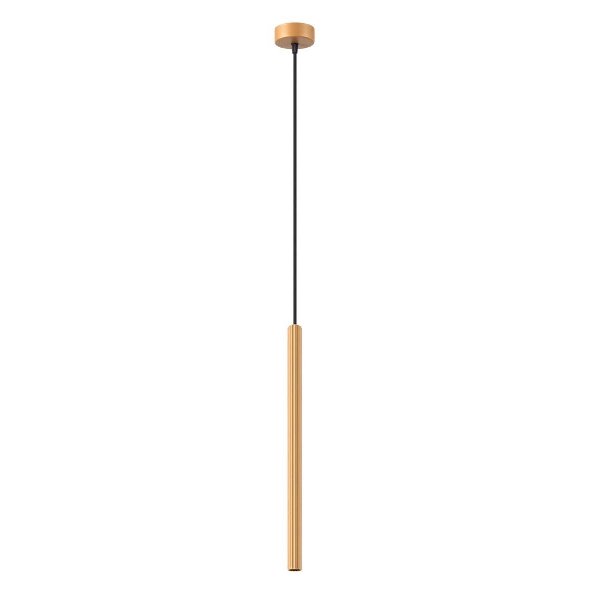 Lampa wisząca Arche złota 1xG9x8W tuba wym: 120 x 8 x 8 cm metal Sollux Lighting