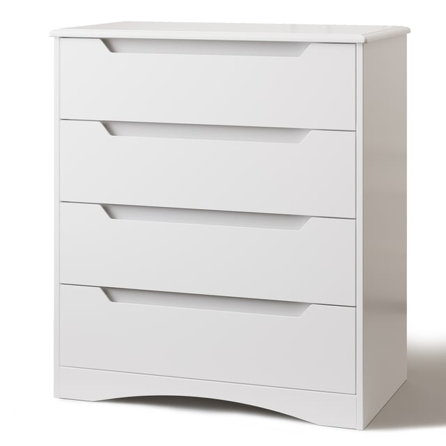 Bealife Cassettiera a 4 cassetti,bianca,72 x 41 x 82 cm