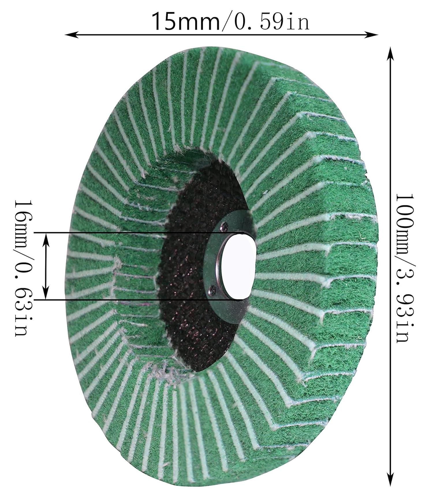 Disques de Nettoyage Meuleuse Disque, 100 * 15mm, Pour le Traitement de Surface ou l'enlèvement de la Pour Peinture Meuleuse d'angle, Lot de 5 - 2
