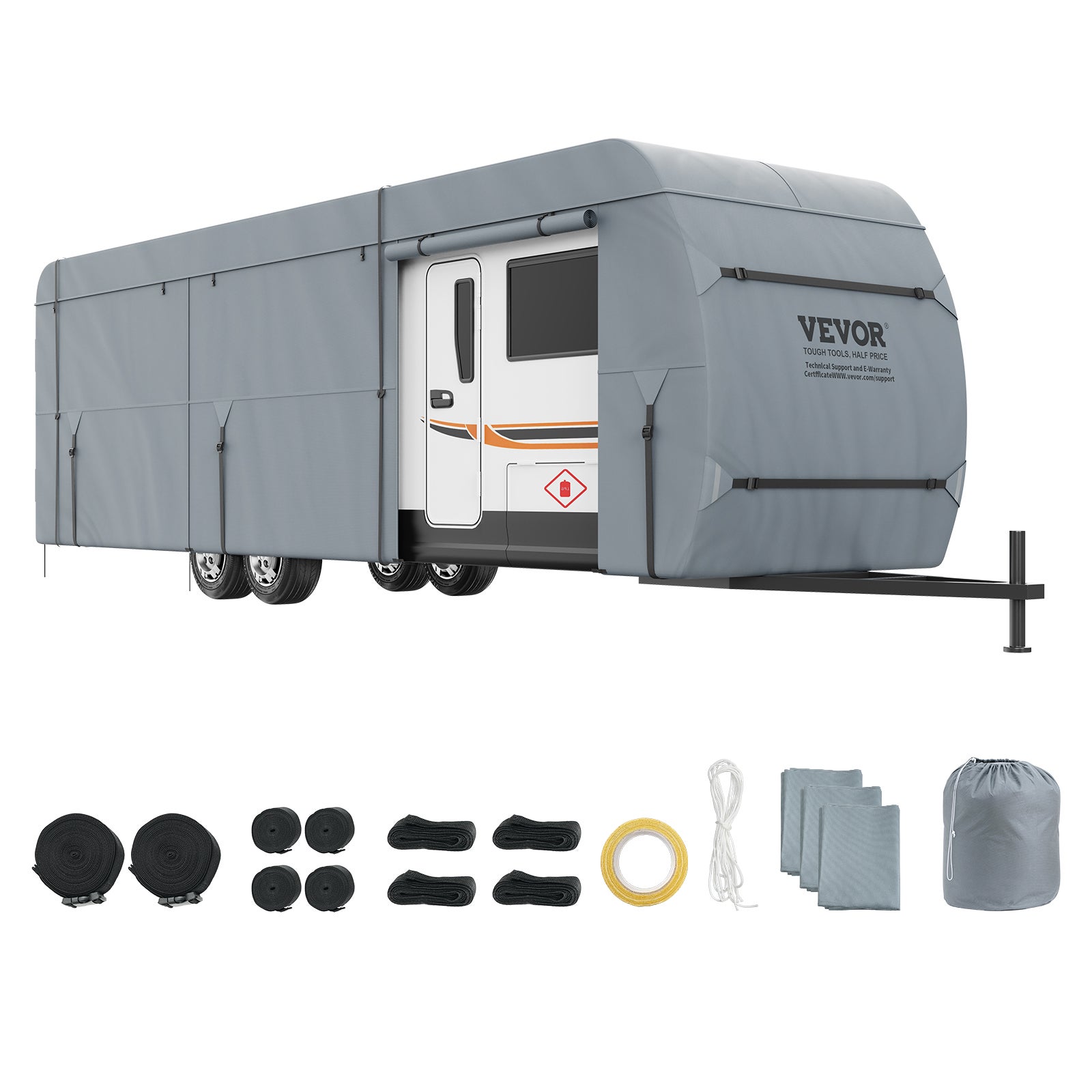 Telo Copri Camper 600x300cm - Impermeabile, Antipolvere, UV Resistente, Con Ganci E Borsa - Foto 11