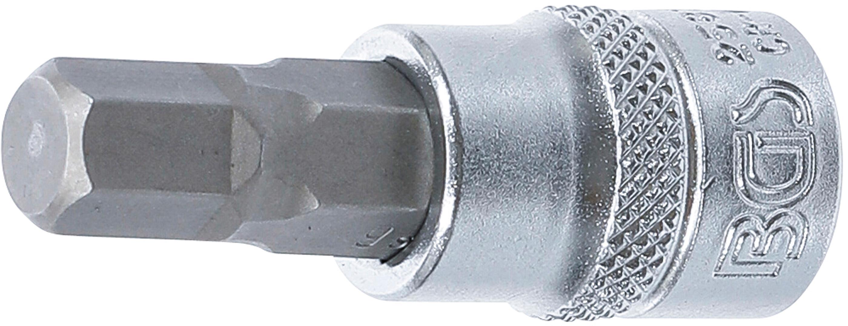 BGS Bit nasadka napęd kwadrat 10 mm (3/8") sześciokąt wewnętrzny 9 mm - 2583