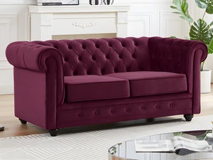 Divano posti Velluto Porpora CHESTERFIELD Leroy Merlin
