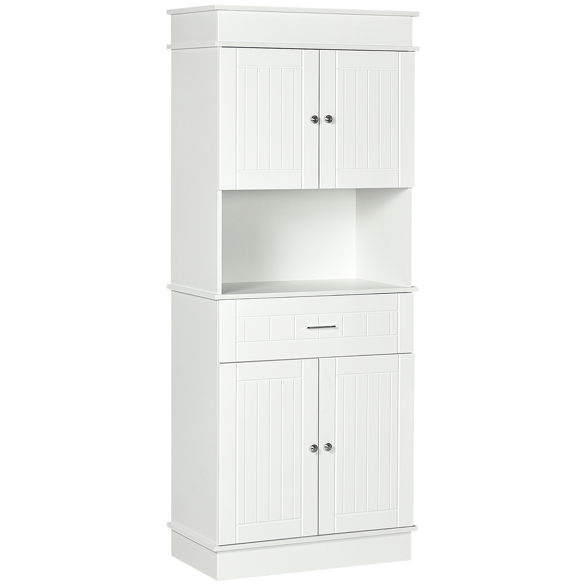 Armoire de cuisine contemporaine multirangement blanc Leroy Merlin