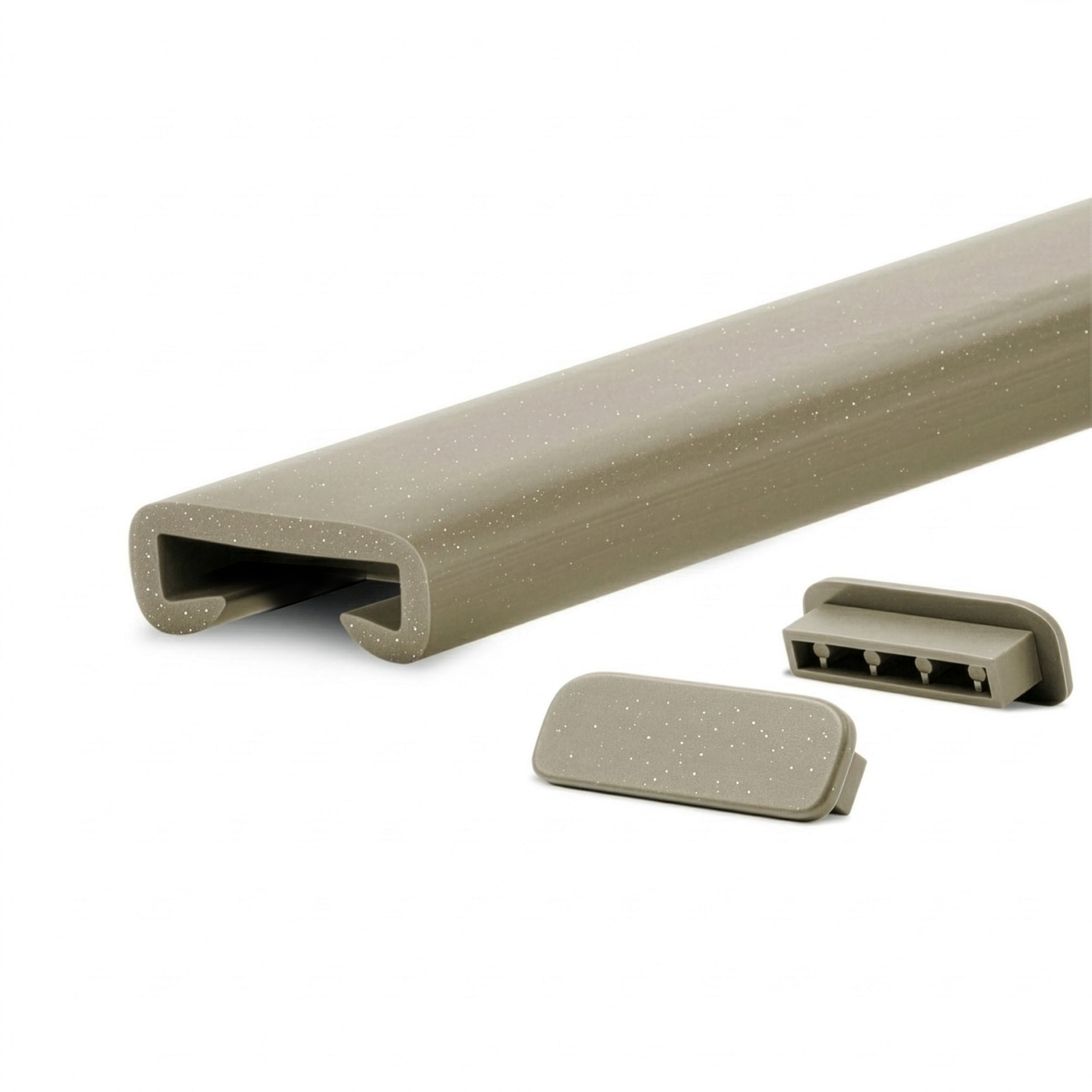 Poręcz PVC 40x8 mm - nakładka na poręcz schodową antypoślizgowa PREMIUM - 1 m, mosiężna