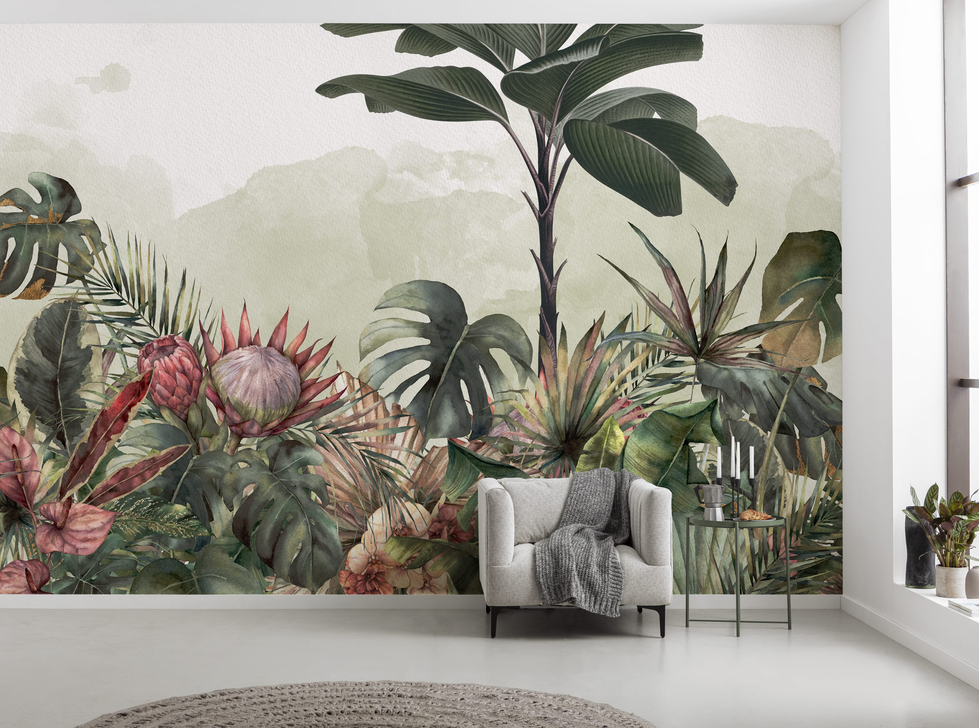 Papel pintado no tejido panorámico de komar - jungle spot - talla: 400 x 250 cm