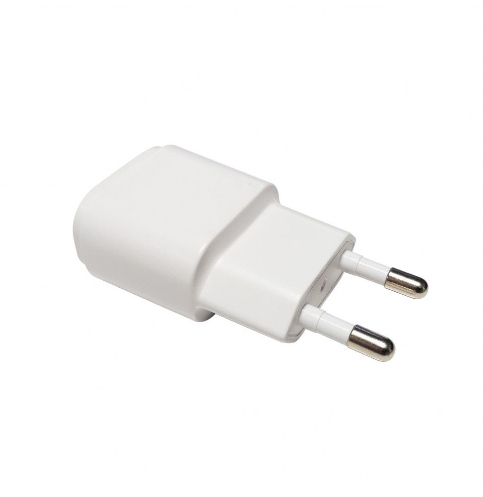 Adaptateur secteur avec double port USB Blanc Leroy Merlin