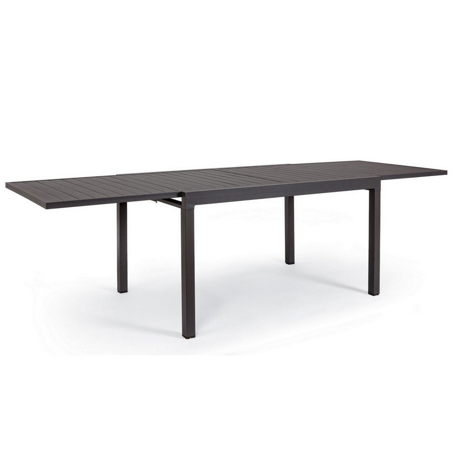 Table de jardin extensible en aluminium 134-268 cm gris | Leroy Merlin