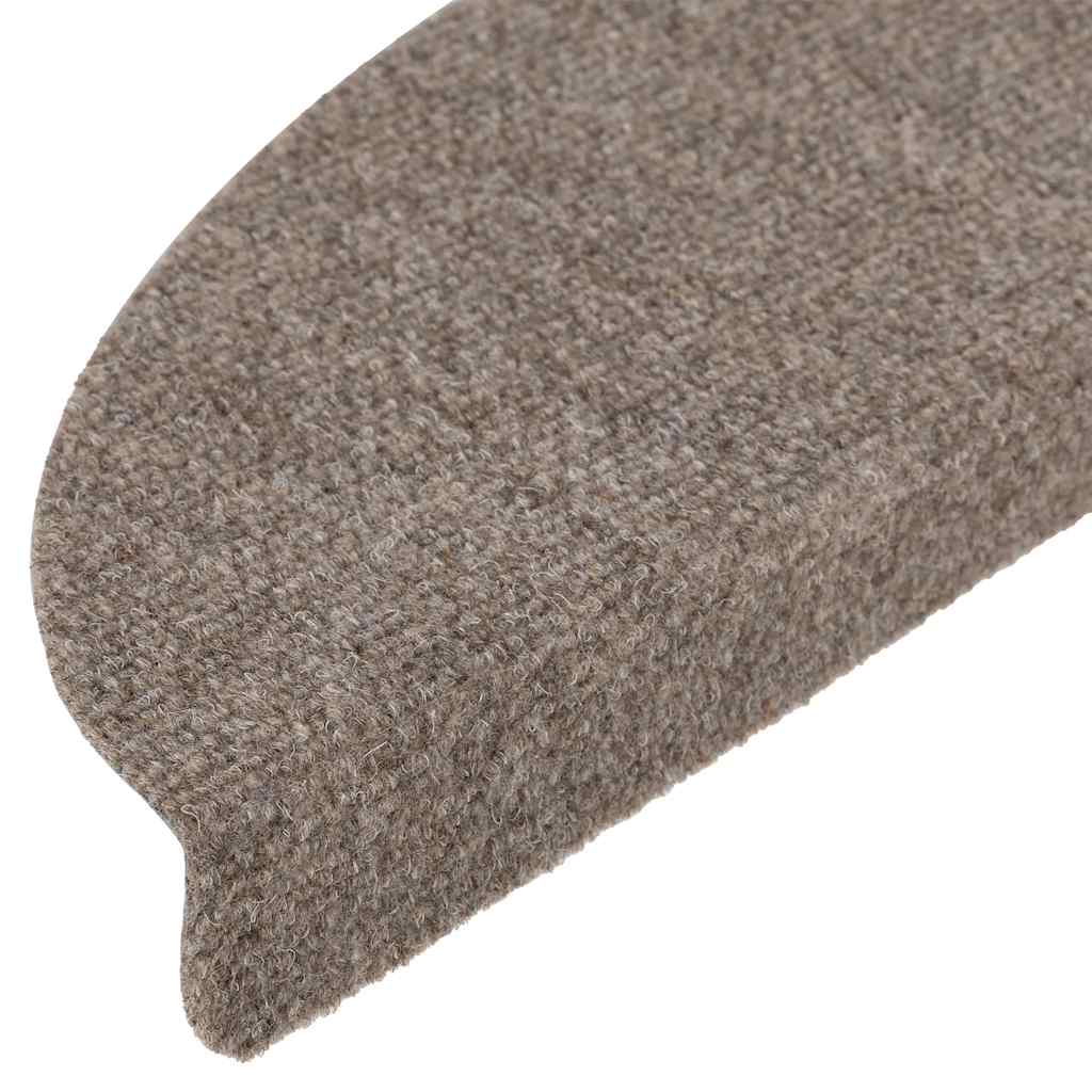 Tapis d'escalier auto-adhésifs 20 pcs beige 56x17x3 cm - 6